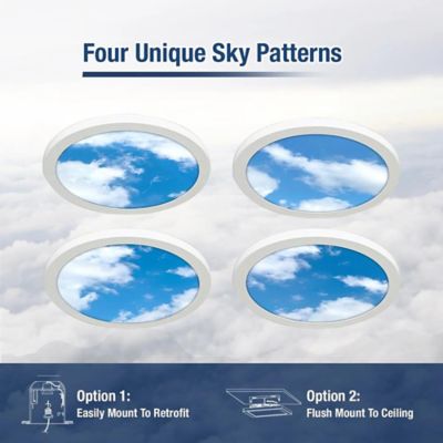 Image showing  The Sky Downlight 24 Watt 1200 Lumens Daylight White 120Vac 12 in. Round IP20, Pack of 4