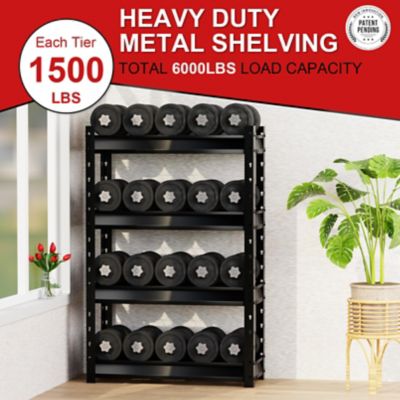 Image showing  The Atlas 36 in. 4-Tier Garage Shelving Heavy Duty Loads 6,000 lbs.