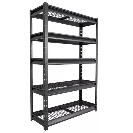 Shuntong The Atlas 48" Heavy Duty Garage Shelving Unit Load 10 000 lbs 5 Tier Metal Storage Shelves Freestanding Shelving Units