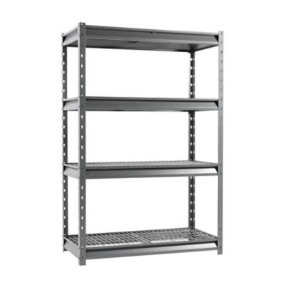 Shuntong The Atlas 48 in. 4-Tier Heavy Duty Garage Shelving Unit Load 12,000 lbs., Gray Vein