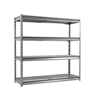 Shuntong The Atlas 72 in. 4-Tier Heavy Duty Garage Shelving Load 8,000 lbs., Gray Vein