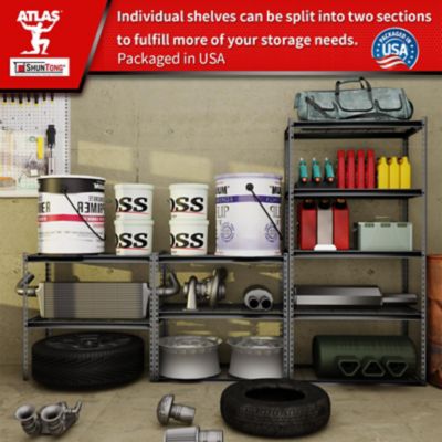 Image showing 5 th Shuntong The Atlas 36 in. 5 Tier Heavy Duty Shelving Unit Load 4,000 lbs., Dark Gray