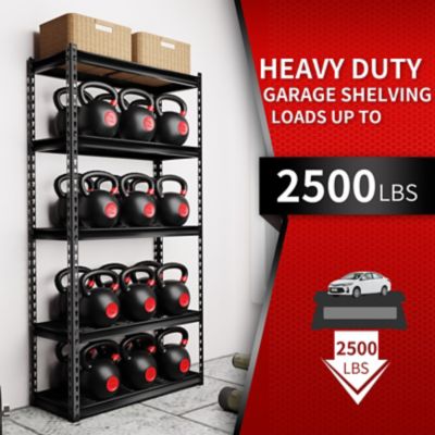 Image showing  The Atlas 30 in. 5 Tier Heavy Duty Shelving Unit Load 2,500 lbs., Hammertone