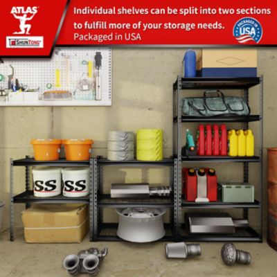 Image showing 5 th Shuntong The Atlas 30 in. 5 Tier Heavy Duty Shelving Unit Load 2,500 lbs., Hammertone