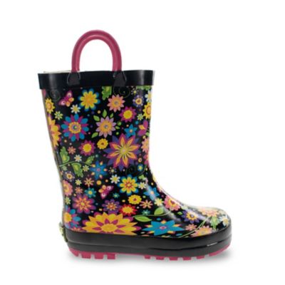 Western Chief Kids' Floral Swirl Rain Boot