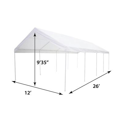 Image showing  12 ft. x 26 ft. Domain Pro 312 Carport Shelter