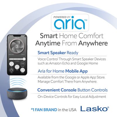 Image showing  40 in. Smart Tower Fan Powered by Aria