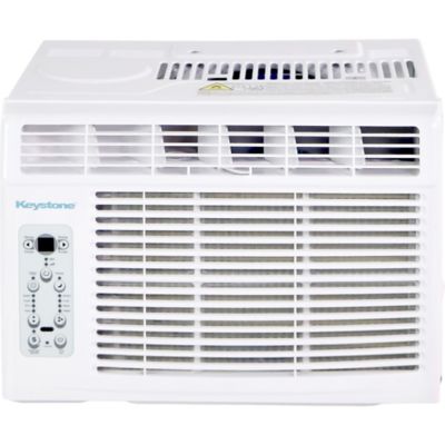 Keystone 8,000 BTU Window-Mounted Air Conditioner with Follow Me LCD Remote Control