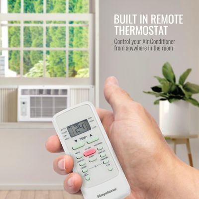 Image showing  8,000 BTU Window-Mounted Air Conditioner with Follow Me LCD Remote Control
