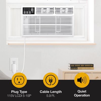Image showing  115V Window-Mounted Air Conditioner with Remote Control, 450 sq. ft., 10,000 BTU