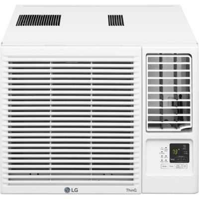 LG 7,600 BTU 115-Volt Window Air Conditioner with Cool, Heat and Wi-Fi Control in White