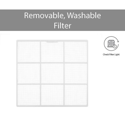 Image showing  230V/208V Window Air Conditioner with Cool, Heat and Wi-Fi Control, 1,000 sq. ft., 18,000 BTU, White