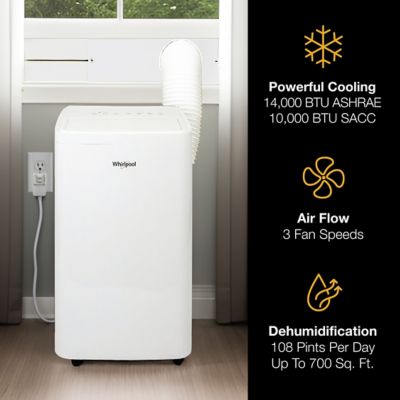 Image showing  14,000 BTU ASHRAE 10,000 BTU SACC Portable Air Conditioner