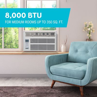 Image showing  8,000 BTU Window Air Conditioner with Remote Control