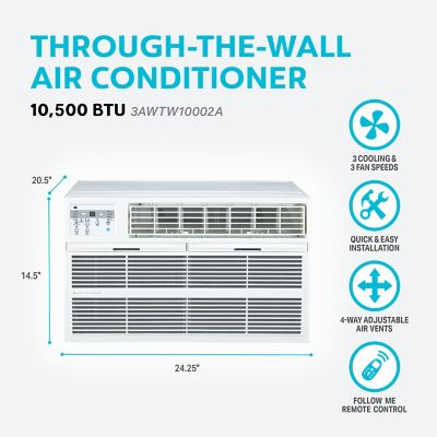 Image showing  10,500 BTU 230V Through the Wall Air Conditioner with Remote Control