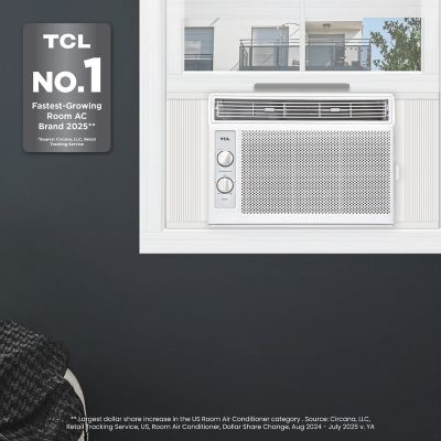 Image showing 15 th TCL 5,000 BTU Window Air Conditioner with Mechanical Controls, H5W33M
