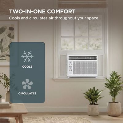 Image showing 5 th TCL 5,000 BTU Window Air Conditioner with Mechanical Controls, H5W33M