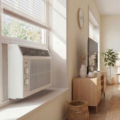Image showing 9 th TCL 5,000 BTU Window Air Conditioner with Mechanical Controls, H5W33M