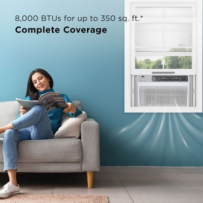 Image showing  8,000 BTU Smart Window Air Conditioner