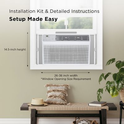 Image showing  10,000 BTU Smart Window Air Conditioner