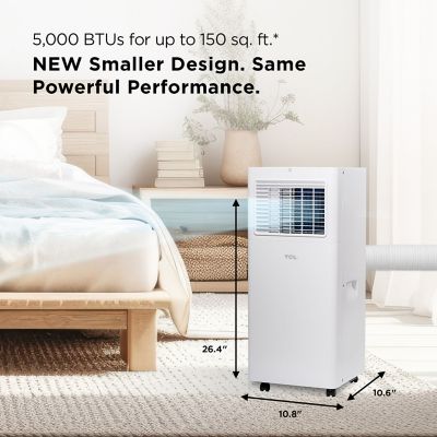 Image showing  5,000 BTU SACC (8,100 BTU ASHRAE) Smart Portable Air Conditioner