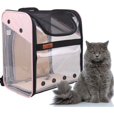 Critter Sitters Pet Backpack for 22 Lbs. Dogs and Cats with Suitcase Strap and Storage Pockets