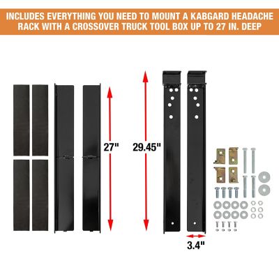 Image showing  Kabgard Mounting Kit for Extra Wide Crossover Toolbox