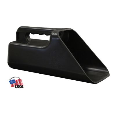 Buyers Products Black Poly Bucket Scoop for Animal Feed, Salt, Ice Melt, Fertilizer, and More