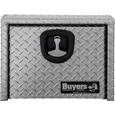 Image showing  Diamond Tread Aluminum Underbody Truck Box With Slanted Back, 14 x 12 x 24in.
