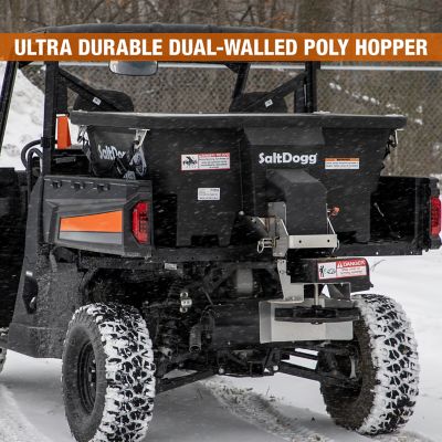 Image showing  SaltDogg 0.40 Cubic Yard Electric Poly Hopper Spreader with Auger for UTVs