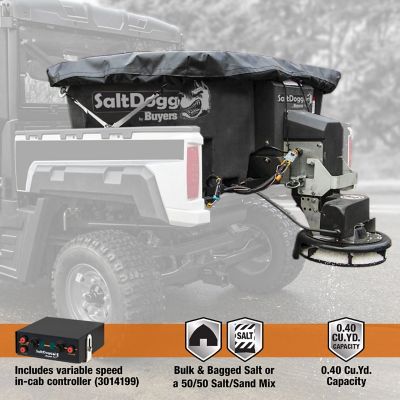Image showing  SaltDogg 0.40 Cubic Yard Electric Poly Hopper Spreader with Auger for UTVs