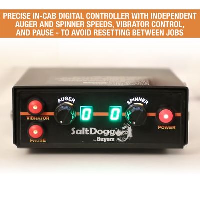 Image showing  SaltDogg 0.40 Cubic Yard Electric Poly Hopper Spreader with Auger for UTVs