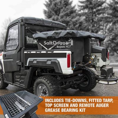 Image showing 7 th Buyers Products SaltDogg 0.40 Cubic Yard Electric Poly Hopper Spreader with Auger for UTVs