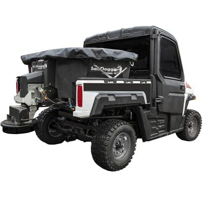 Image showing 8 th Buyers Products SaltDogg 0.40 Cubic Yard Electric Poly Hopper Spreader with Auger for UTVs