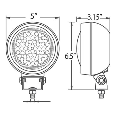 Image showing  LED Sealed Rubber Flood Light, Clear