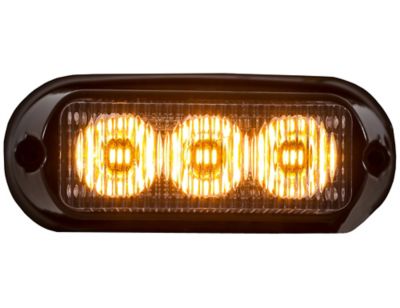 Buyers Products 4 in. Amber Surface Mount LED Strobe Light with 19 Flash Patterns