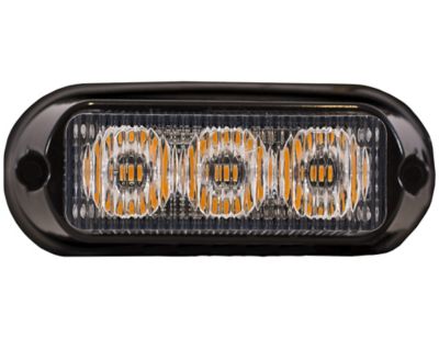 Image showing  4 in. Amber Surface Mount LED Strobe Light with 19 Flash Patterns