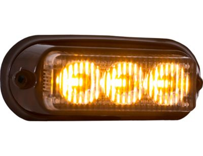 Image showing  4 in. Amber Surface Mount LED Strobe Light with 19 Flash Patterns