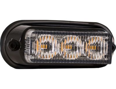 Image showing  4 in. Amber Surface Mount LED Strobe Light with 19 Flash Patterns