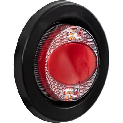 Image showing  2.5 in. Combination Red Marker and Amber Strobe Light with 4 Flash Patterns