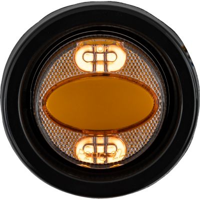 Image showing  2 in. Combination Amber Marker and Strobe Light with 4 Flash Patterns