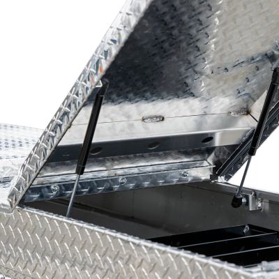 Image showing 8 th Buyers Products Diamond Tread Aluminum Gull Wing Truck Box, 18 x 20 x 71in.