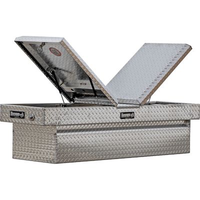 Buyers Products Diamond Tread Aluminum Gull Wing Truck Box, 23 x 20 x 71