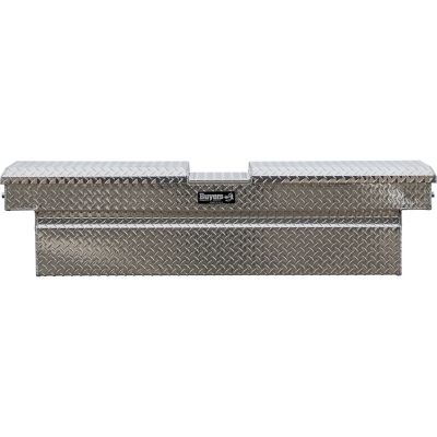 Image showing  Diamond Tread Aluminum Gull Wing Truck Box, 18 x 27 x 71in.