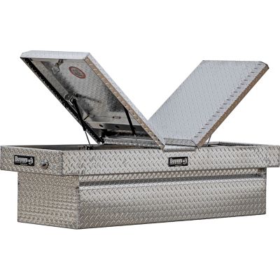 Buyers Products Diamond Tread Aluminum Gull Wing Truck Box, 23 x 27 x 71