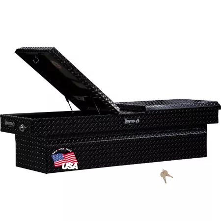 Buyers Products Diamond Tread Aluminum Gull Wing Truck Box 18 x 20 x 71 Gloss Crossover Truck Tool Boxes