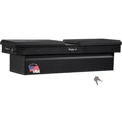 Buyers Products Diamond Tread Aluminum Gull Wing Truck Box, 18 x 27 x 71, Gloss