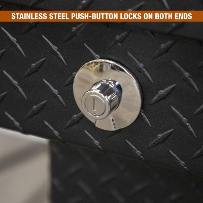 Image showing  Diamond Tread Aluminum Gull Wing Truck Box, 18 x 20 x 71, Textured