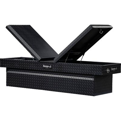 Image showing 7 th Buyers Products Diamond Tread Aluminum Gull Wing Truck Box, 18 x 20 x 71, Textured