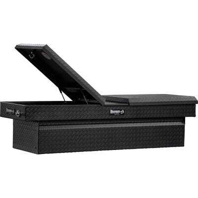 Image showing 8 th Buyers Products Diamond Tread Aluminum Gull Wing Truck Box, 18 x 20 x 71, Textured